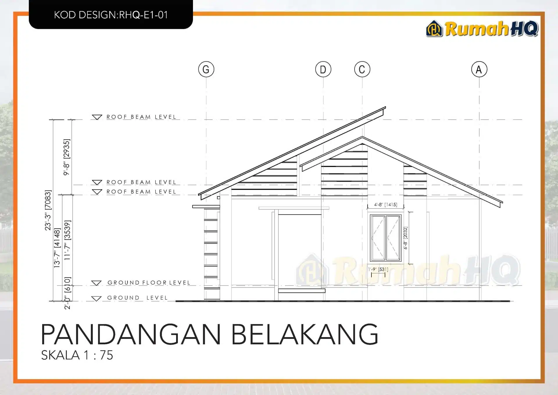 Rekabentuk Design Rumah RHQ E1 01 12