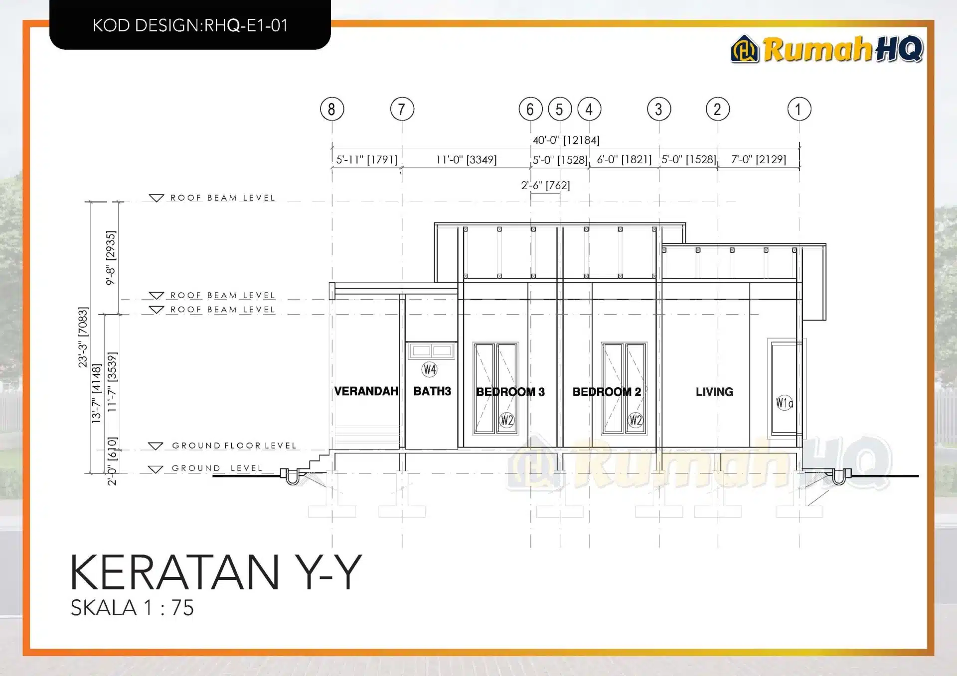 Rekabentuk Design Rumah RHQ E1 01 9