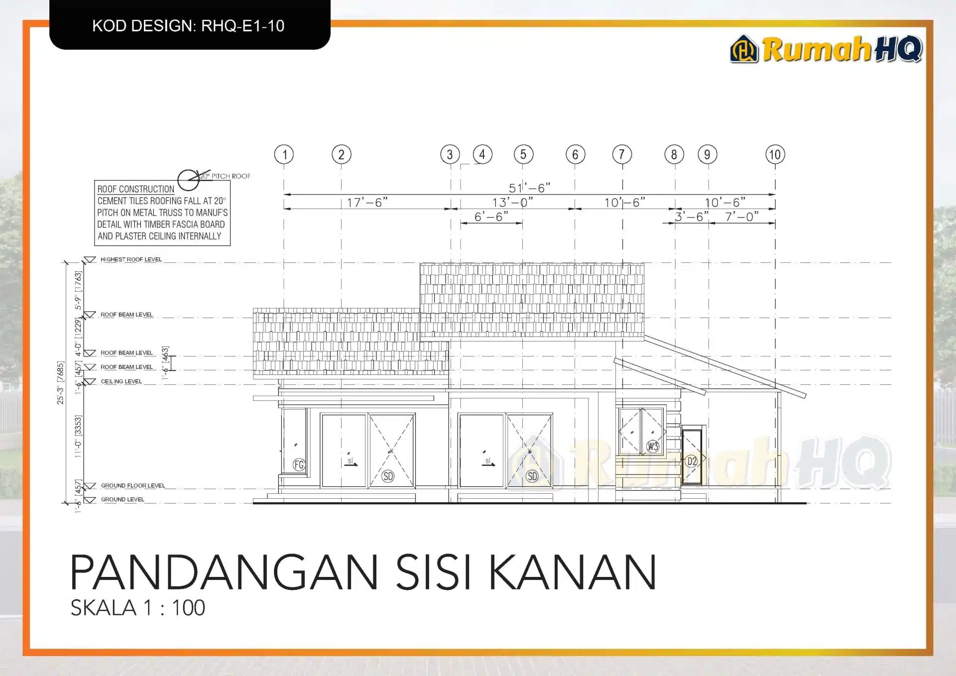 Rekabentuk Design Rumah RHQ E1 10 11