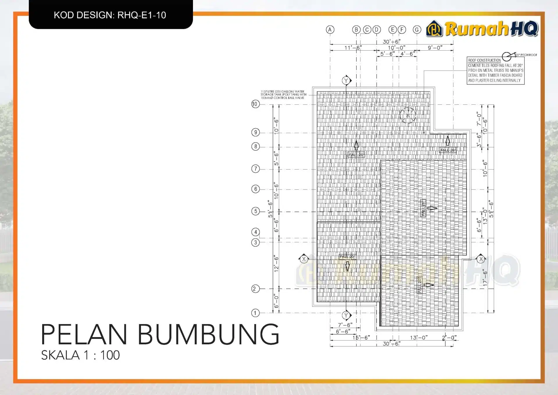 Rekabentuk Design Rumah RHQ E1 10 7