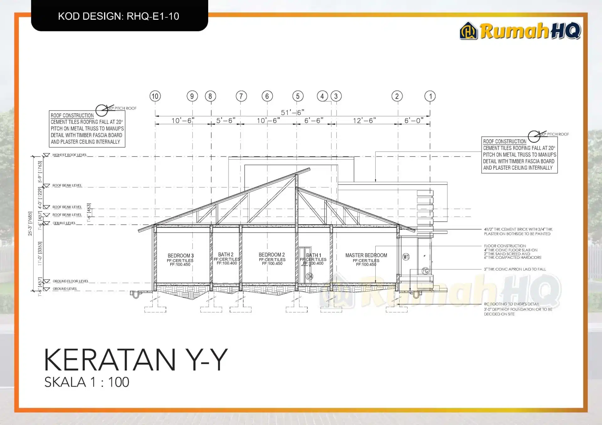 Rekabentuk Design Rumah RHQ E1 10 9